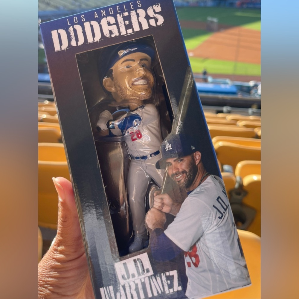 JD Martinez Los Angeles Dodgers Bobblehead New in Box! August 2023 Chef Merito
